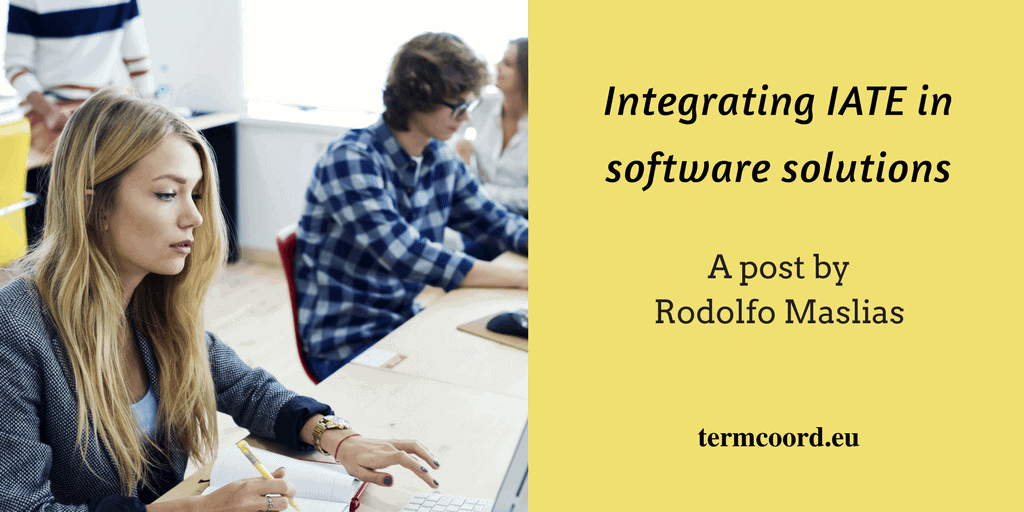Integrating IATE in software solutions