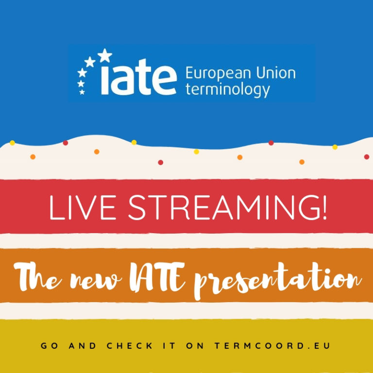 Watch the new IATE presentation live!