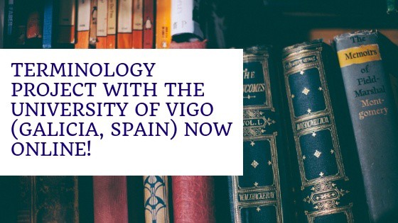 Terminology Project with the University of Vigo (Galicia, Spain) now online
