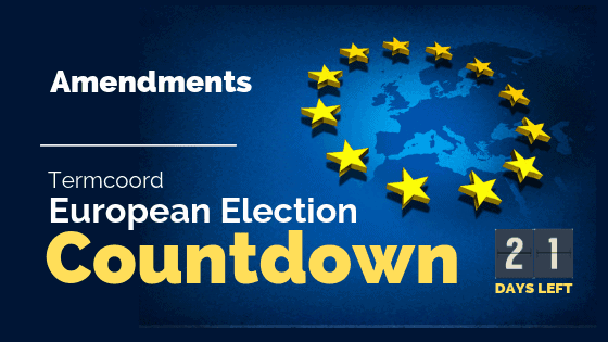 Termcoord European Election Countdown: Amendments