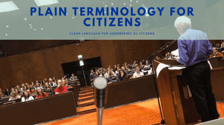 “Plain Terminology For Citizens” Conference