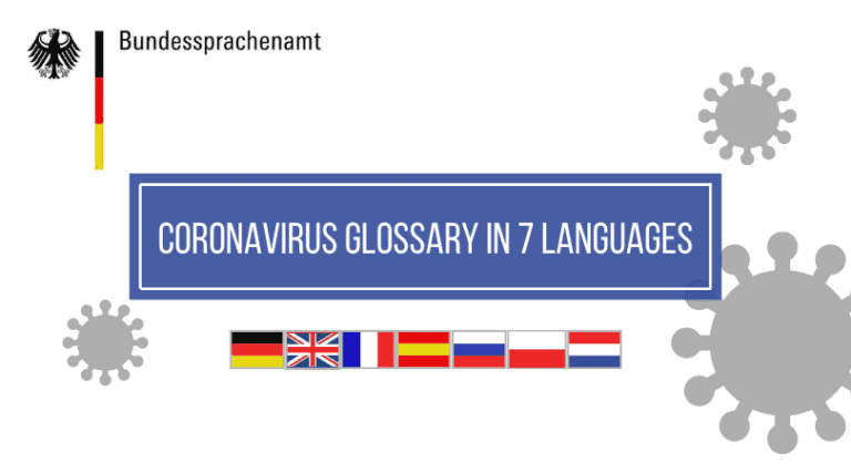 Bundessprachenamt Coronavirus Glossary