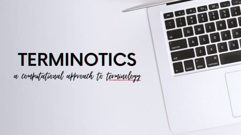Terminotics: a Computational Approach to Terminology