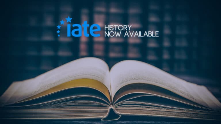 IATE History Now Available