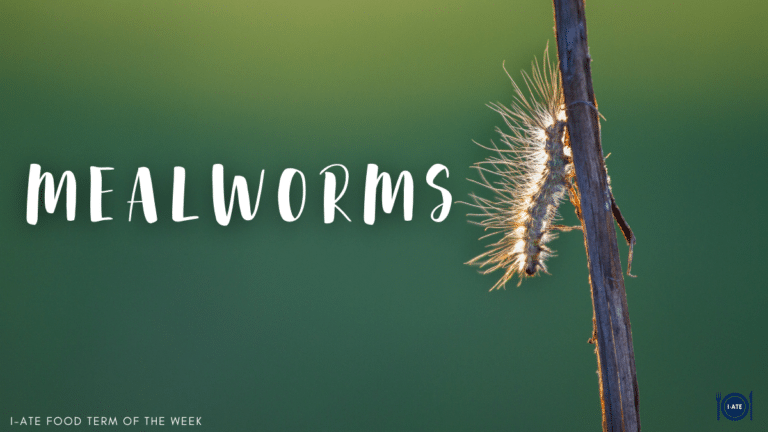 REPOST I-ATE Food Term of the Week: Mealworms