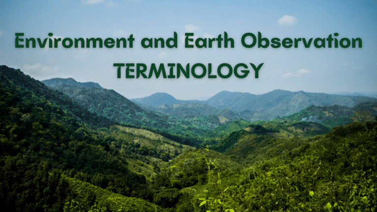 Environment and Earth Observation Terminology