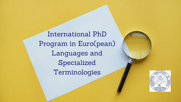 International-PhD-Program-In-Euro(Pean)-Languages-And-Specialized-Terminologies