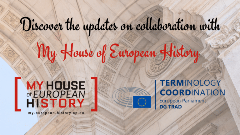 Discover the updates on collaboration with My House of European History!