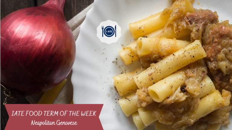 I-ATE FOOD TERM OF THE WEEK: Neapolitan Genovese