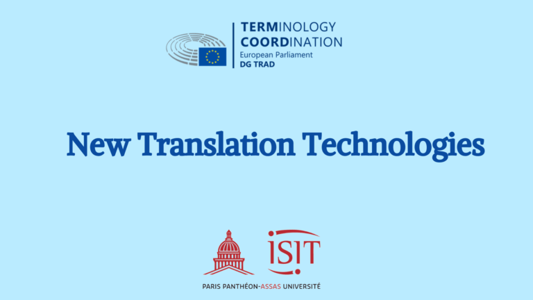 New Translation Technologies E-book: Result of the Cooperation between ISIT and TermCoord