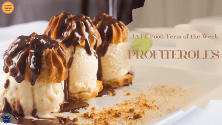 REPOST I-ATE Food Term of the Week: Profiteroles