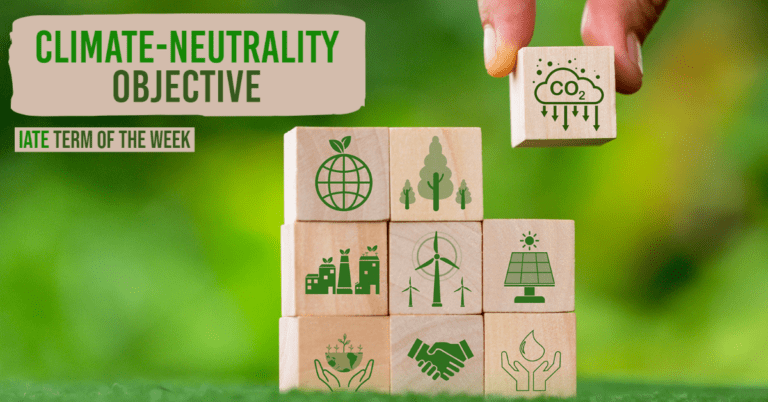 IATE Term of the Week: climate-neutrality objective
